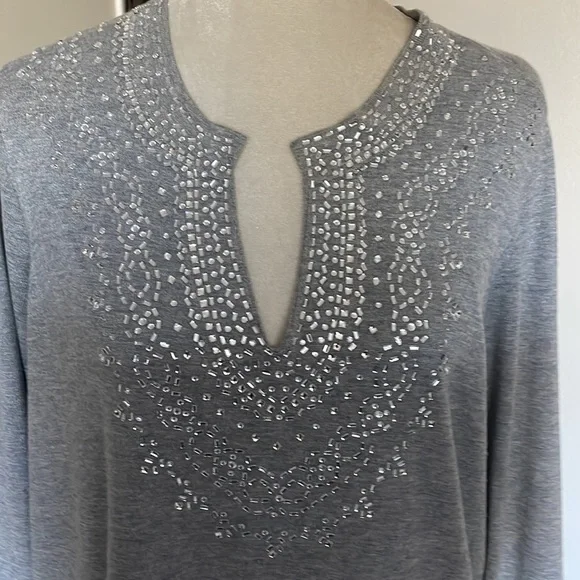 Charter Club Gray Sweater.   Size 2X - Picture 2 of 8